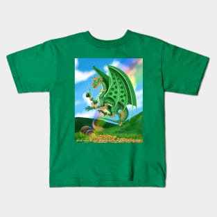 Lucky the St. Patrick's Day Dragon Kids T-Shirt